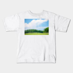 Summer Day at Shelburne Farms, Vermont Kids T-Shirt